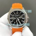 Swiss BBF Patek Philippe 5167A Aquanaut 40mm Copy Watch Orange Rubber Strap 